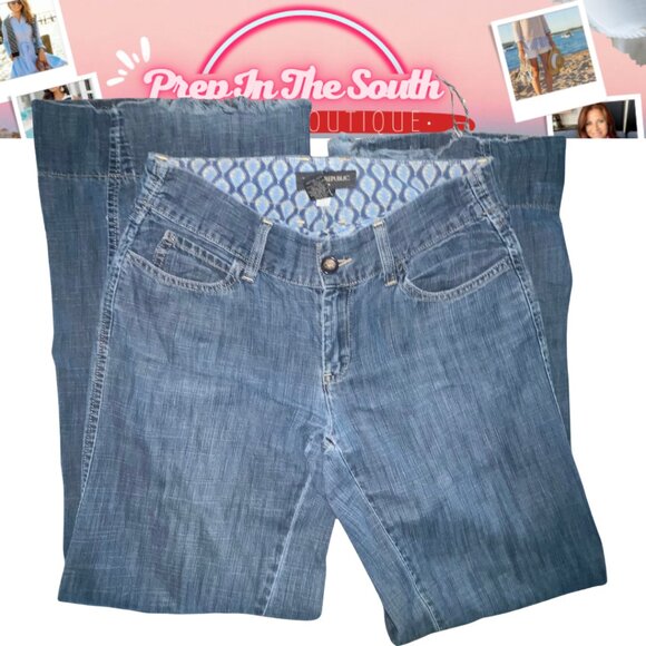 Vintage Wide Leg Flare Jeans Size 6 x 32 very cool - Picture 2 of 10